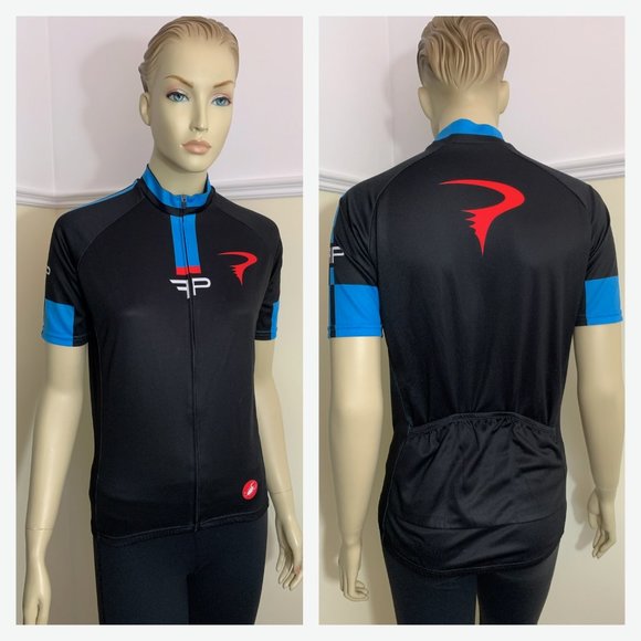 Castelli made in Europe Polyester Logo Full Zip Front Lightweight Quick dry - M - Picture 1 of 11